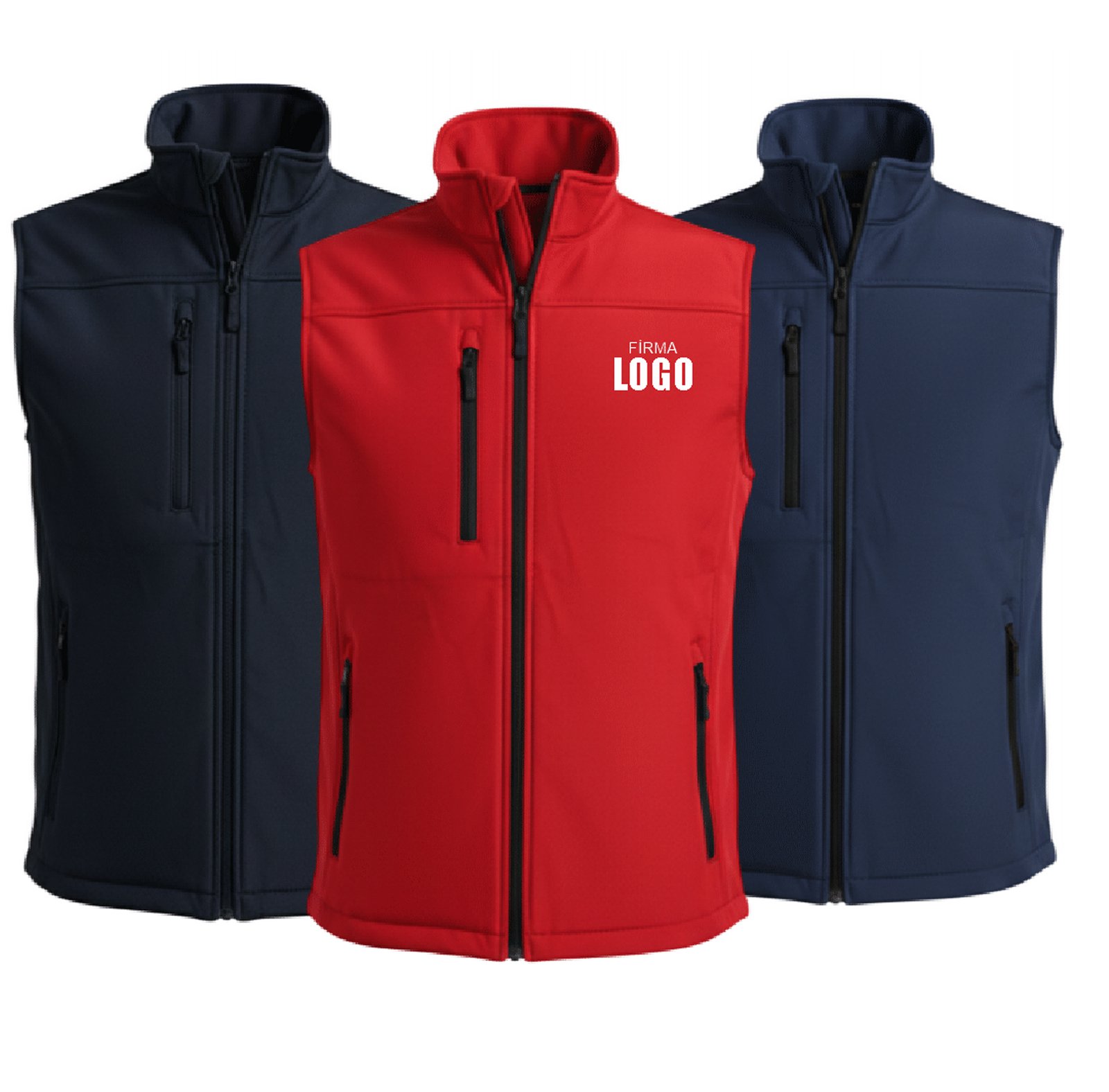 Firma Baskılı Softshell Yelek