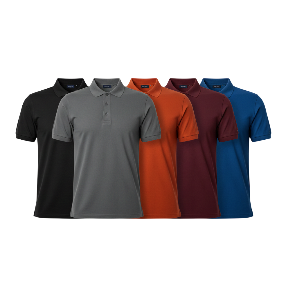 Baskılı Polo Yaka  T-Shirt